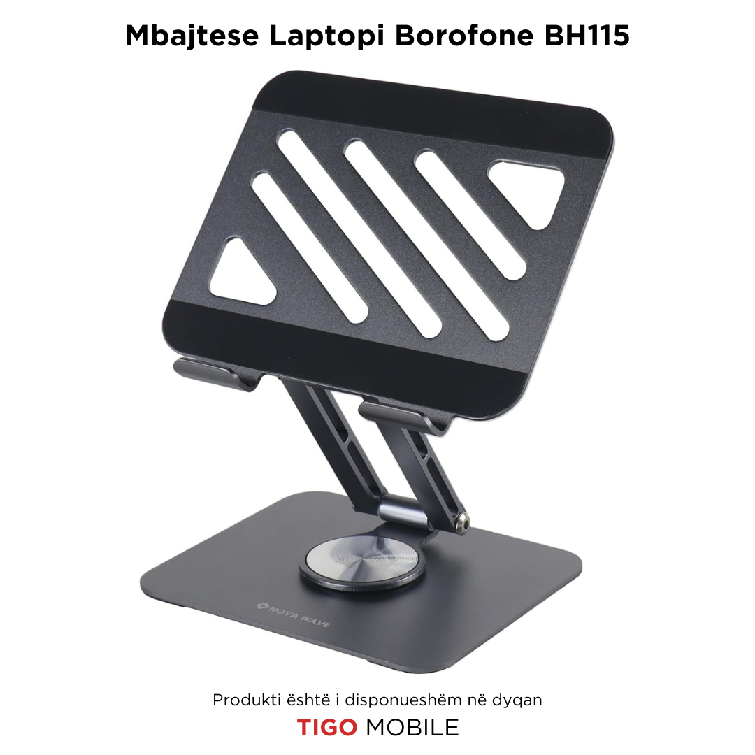 Borofone BH114 – Mbajtëse Palosshme për Laptop me Lartësi të Rregullueshme