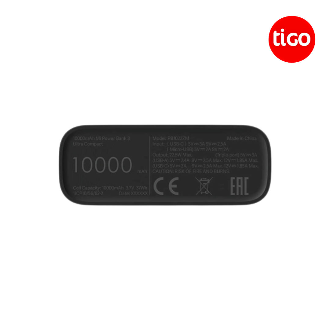 Xiaomi - Mi Power Bank 3 Ultra Compact 10000mAh