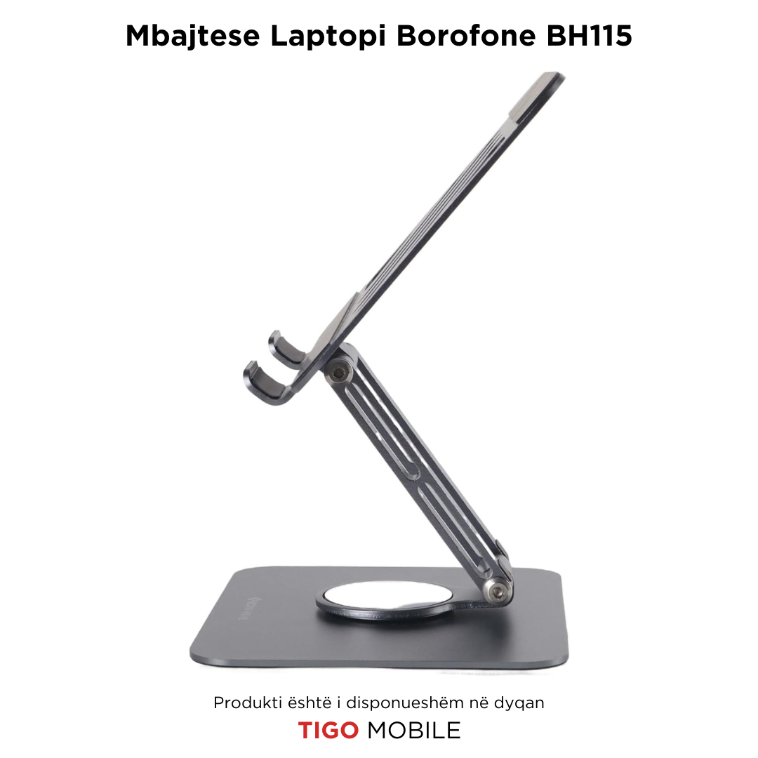 Borofone BH114 – Mbajtëse Palosshme për Laptop me Lartësi të Rregullueshme