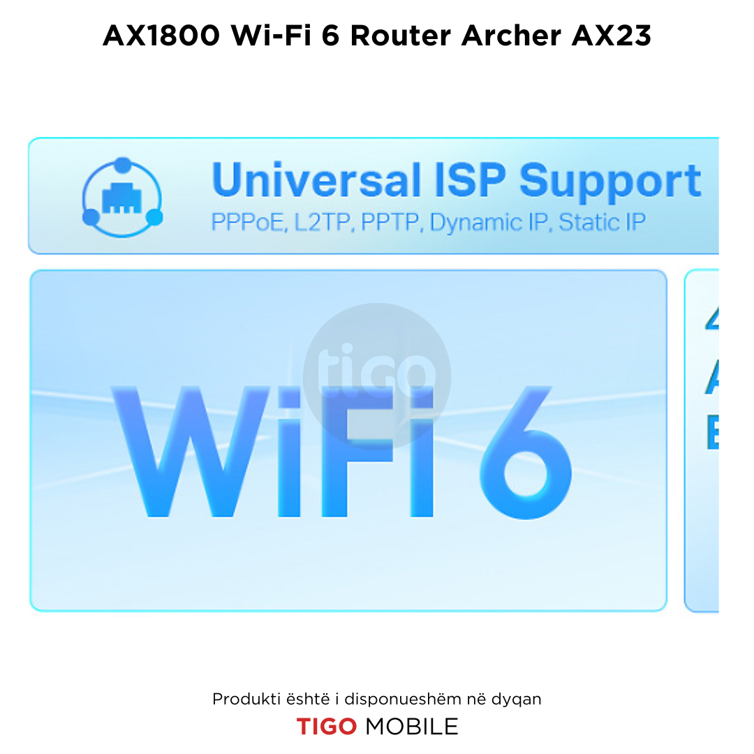 AX1800 Wi-Fi 6 Router Archer AX23 | TP-LINK