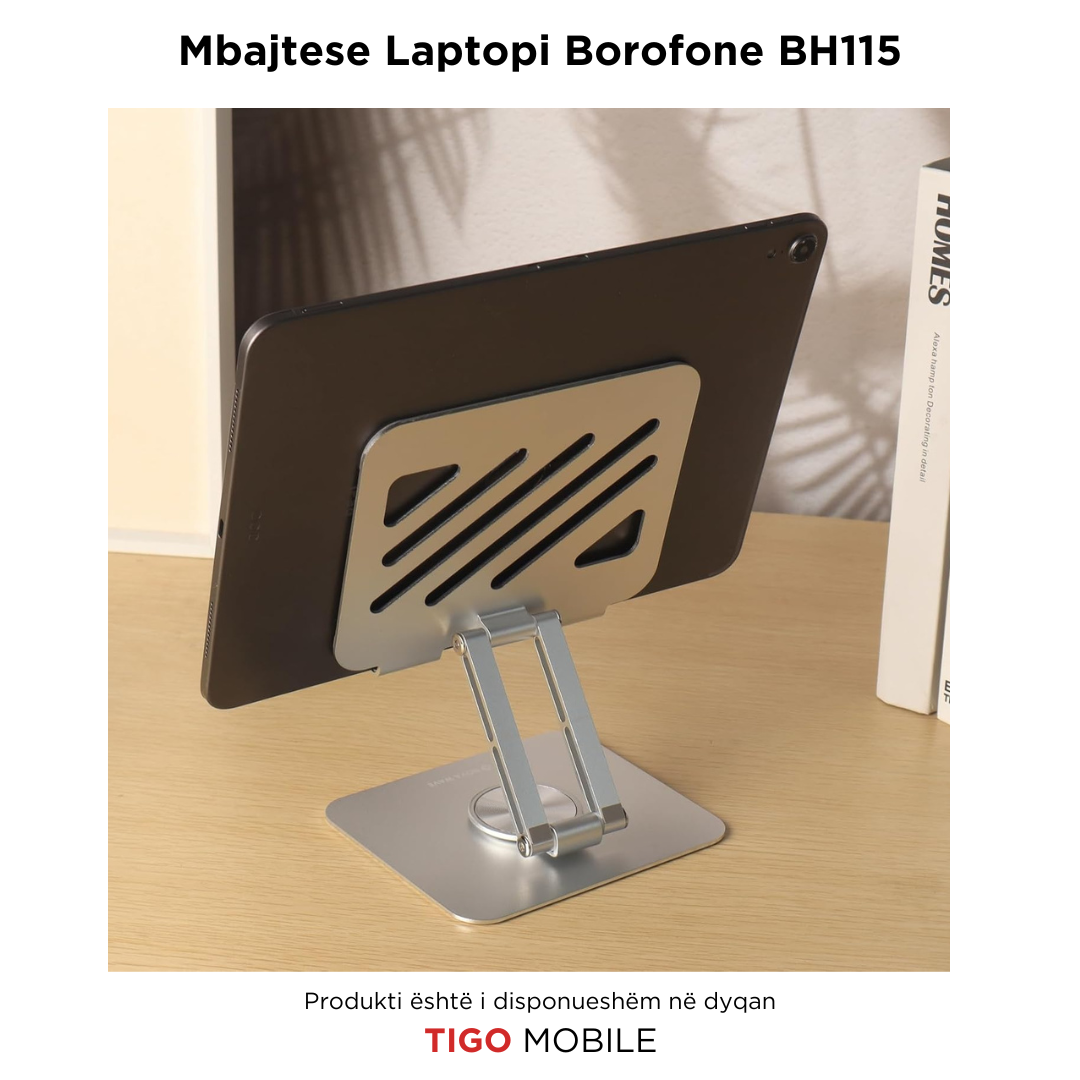Borofone BH114 – Mbajtëse Palosshme për Laptop me Lartësi të Rregullueshme