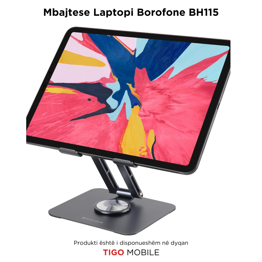 Borofone BH114 – Mbajtëse Palosshme për Laptop me Lartësi të Rregullueshme