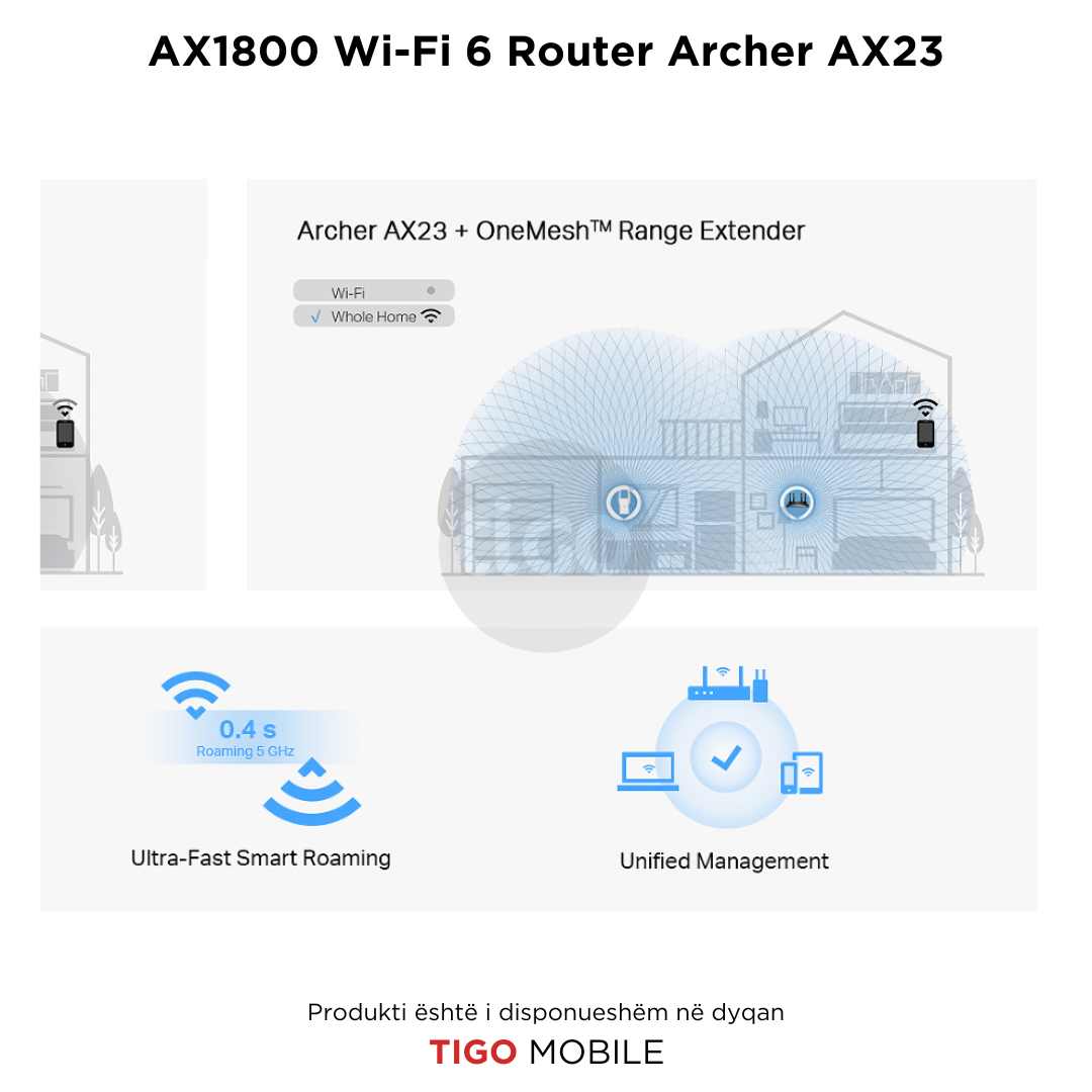 AX1800 Wi-Fi 6 Router Archer AX23 | TP-LINK