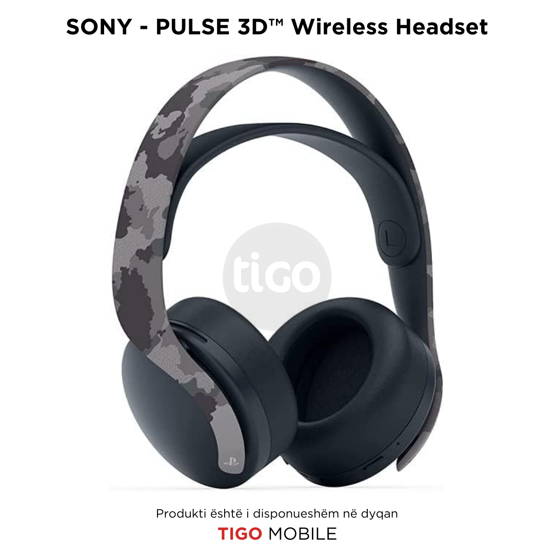 Kufje me Bluetooth Hedset Sony Pulse 3D Wireless Headset - Tigo Mobile AL