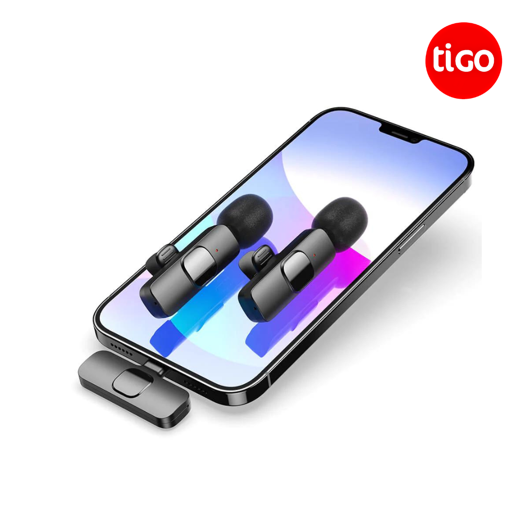 K9 Wireless Dual Microphone per Iphone & Android