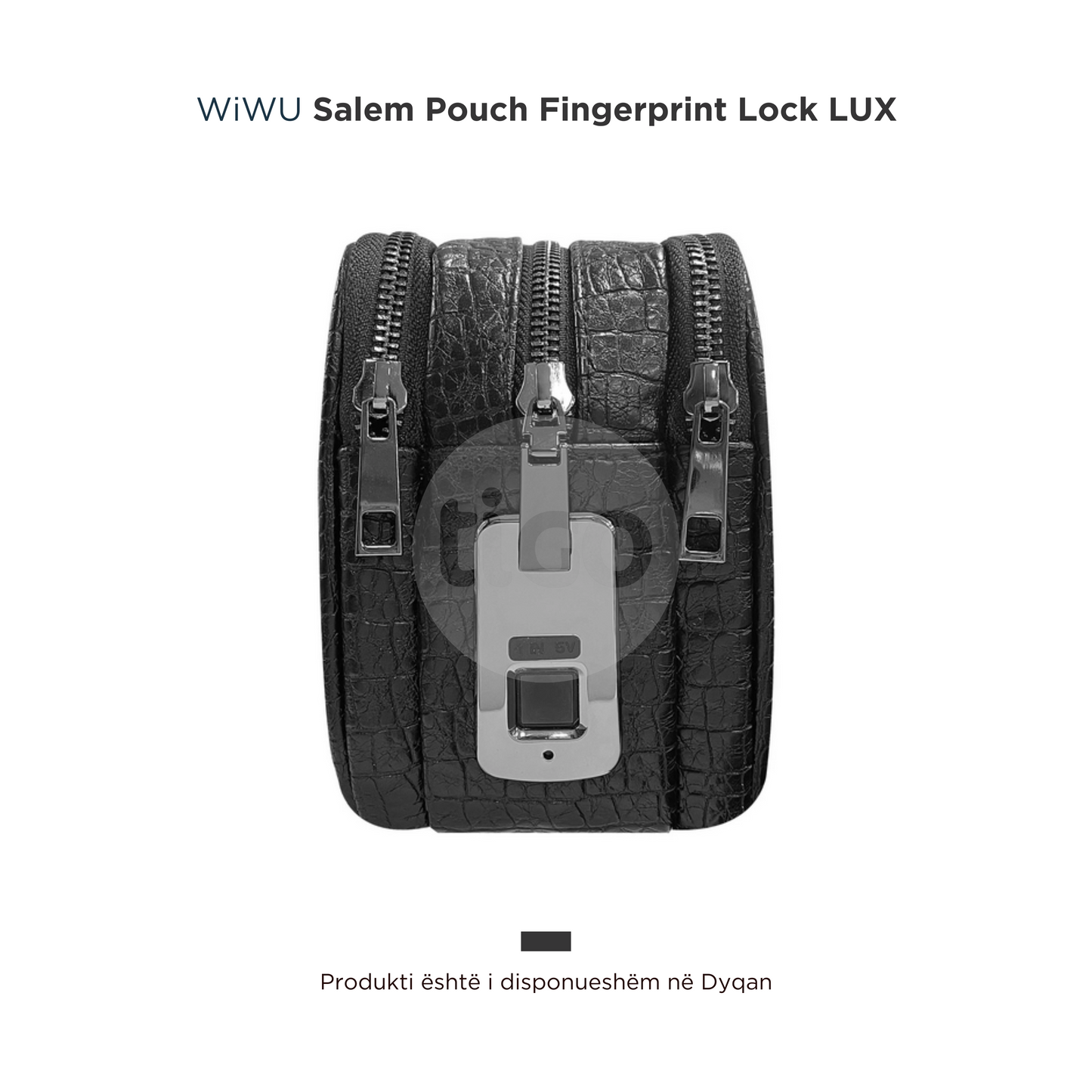 WiWU - Çantë Dore për Meshkuj Lëkurë - Salem Pounch Fingerprint