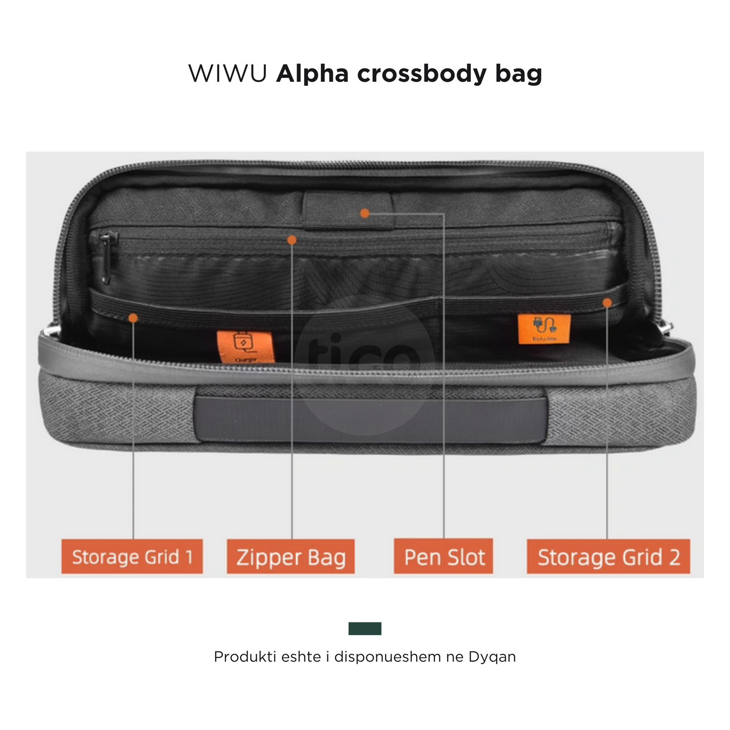 WiWU- Cante per Meshkuj Alpha crossbody bag