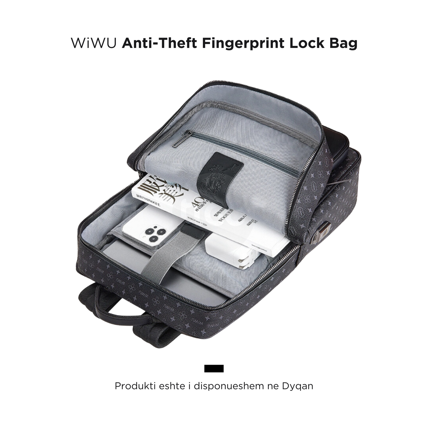 WiWU Cante Laptopi - Anti-Theft Fingerprint Lock Bag