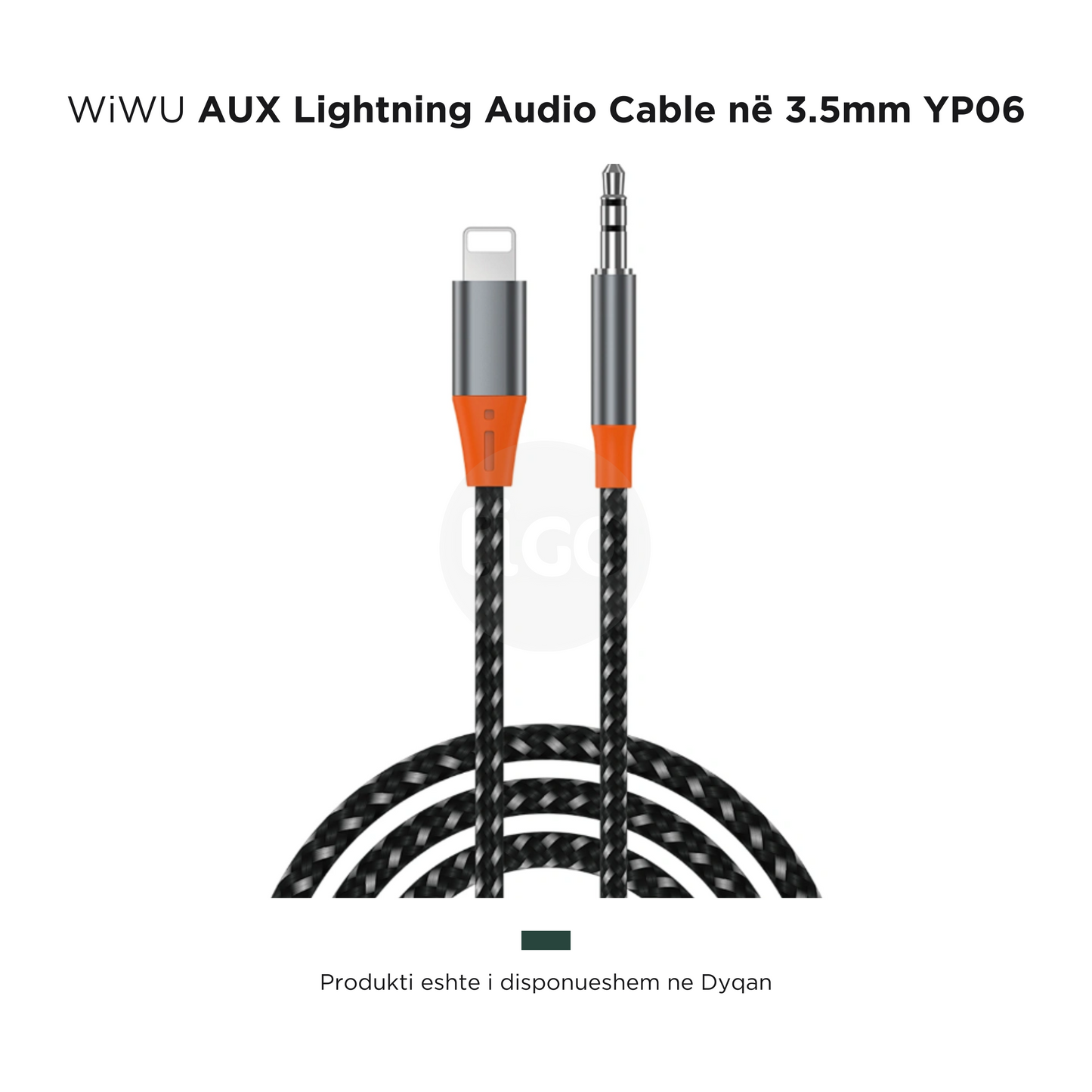 WiWU - Fishe AUX- Lightning Audio Cable në 3.5mm YP06