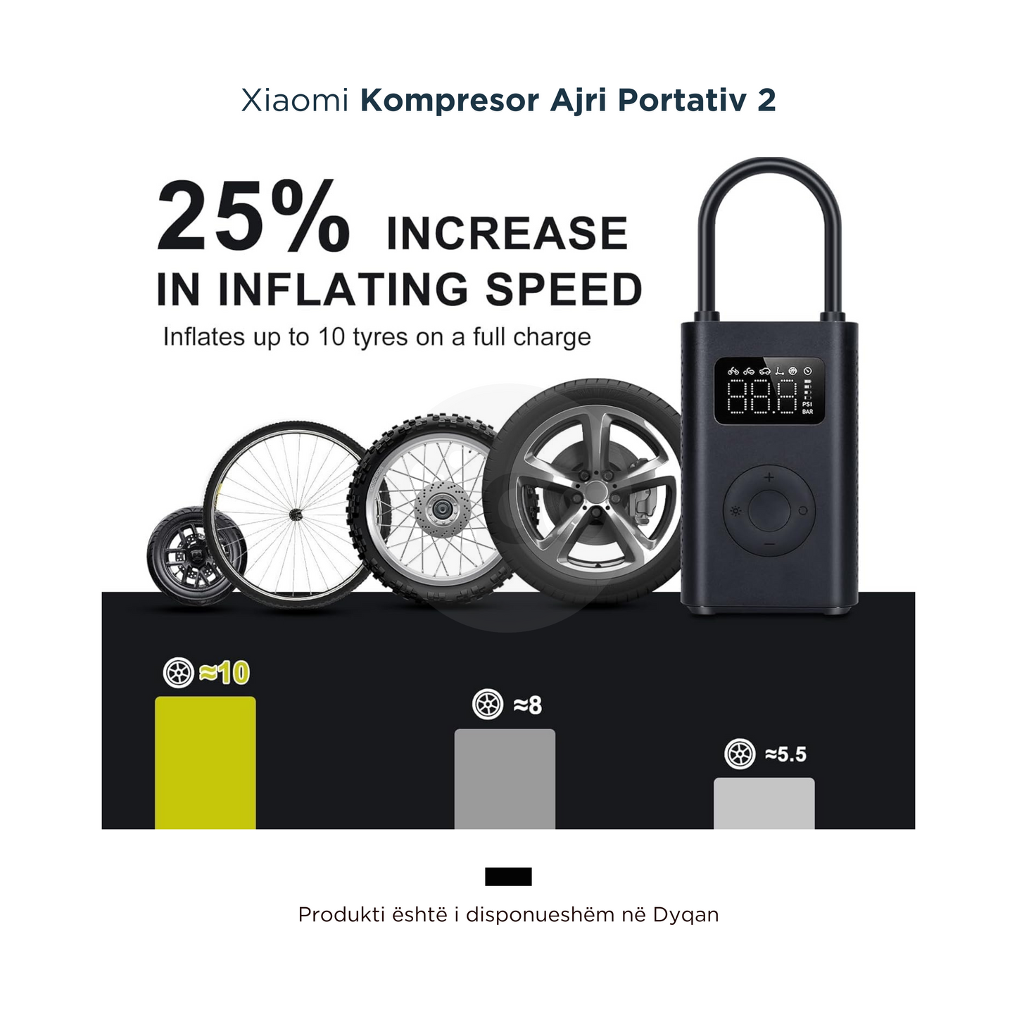 Xiaomi Portable Electric Air Compressor 2 - Kompresor Ajri