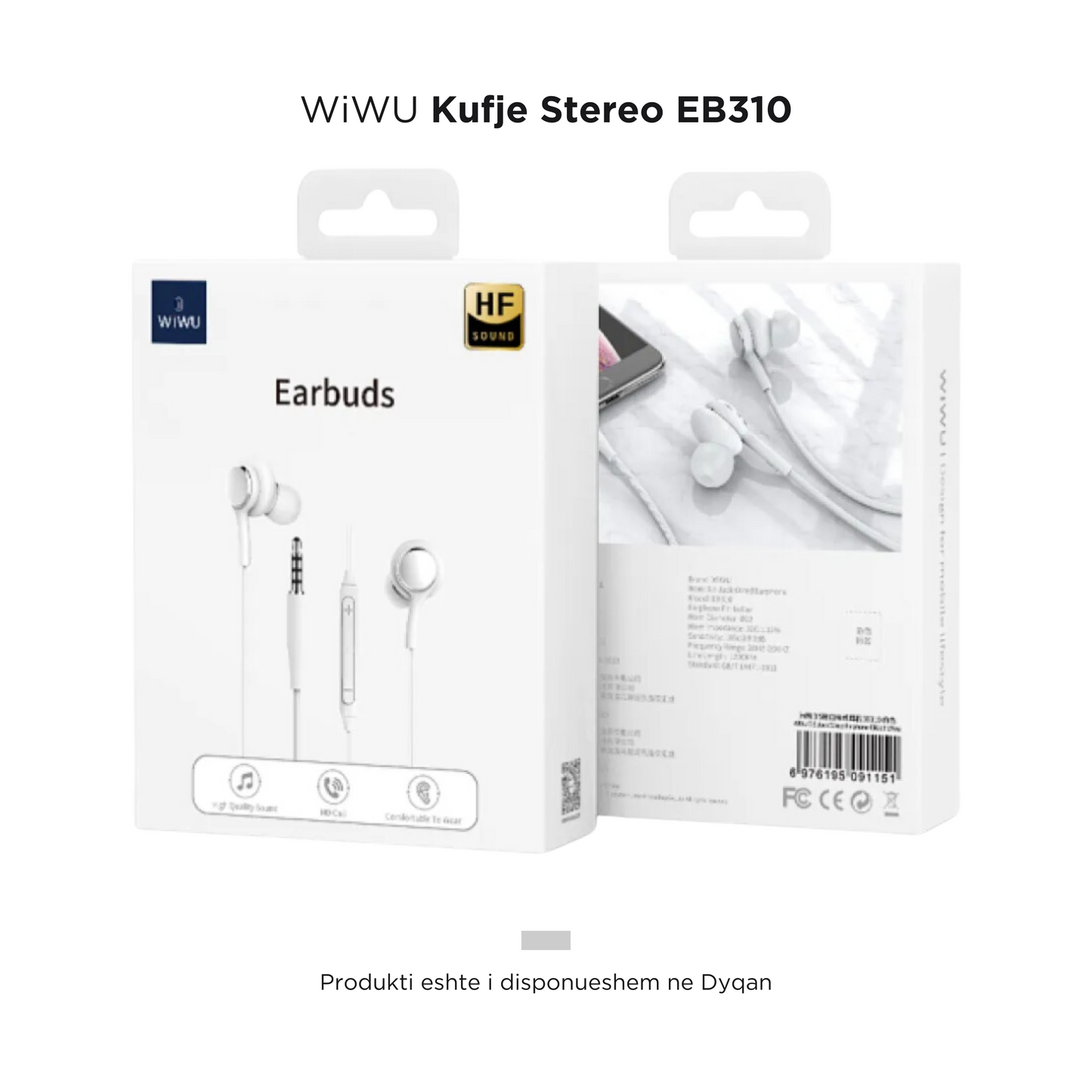 WiWU - Kufje me fishe Stereo EB310