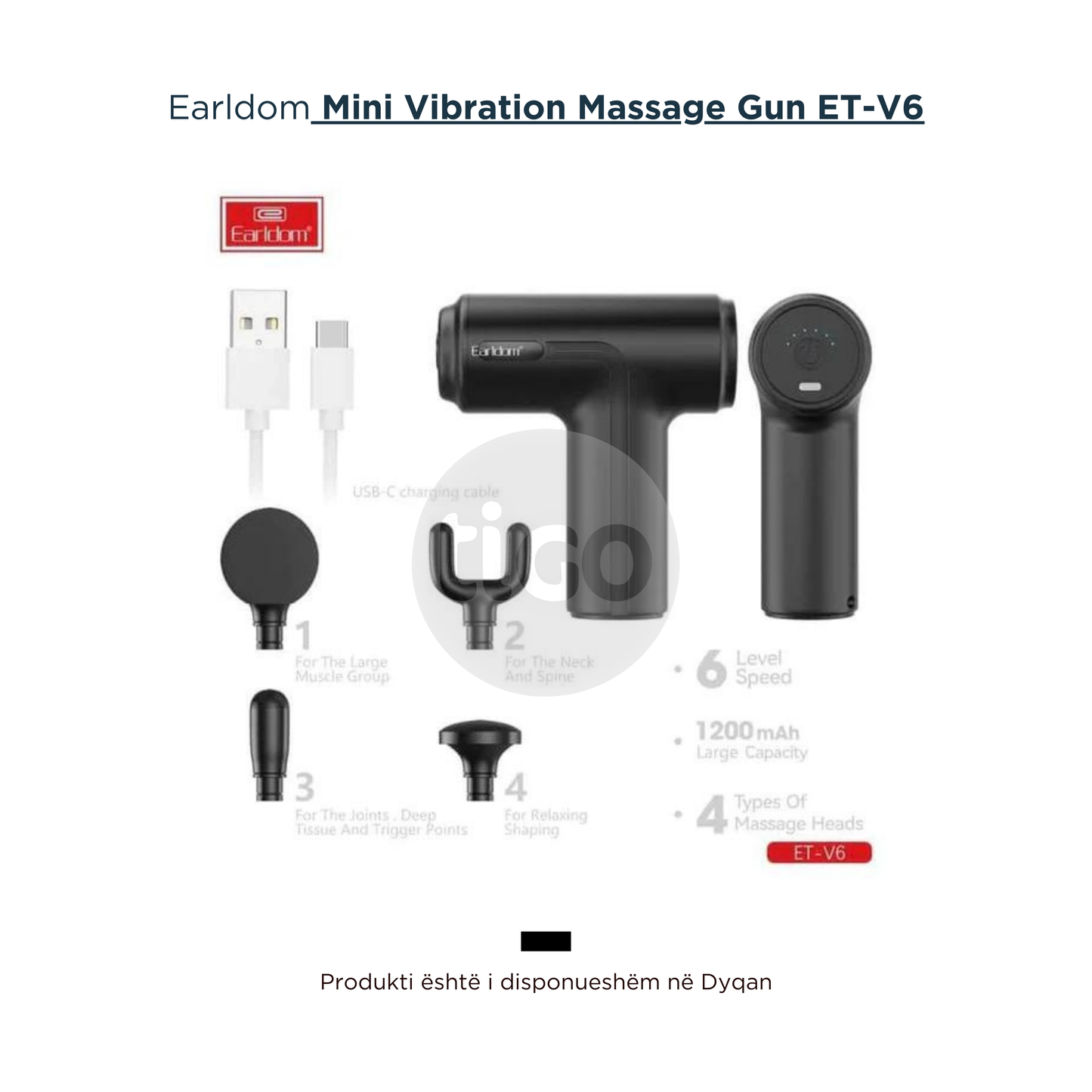 Masazhues Muskujsh - Earldom Mini Vibration Massage Gun ET-V6