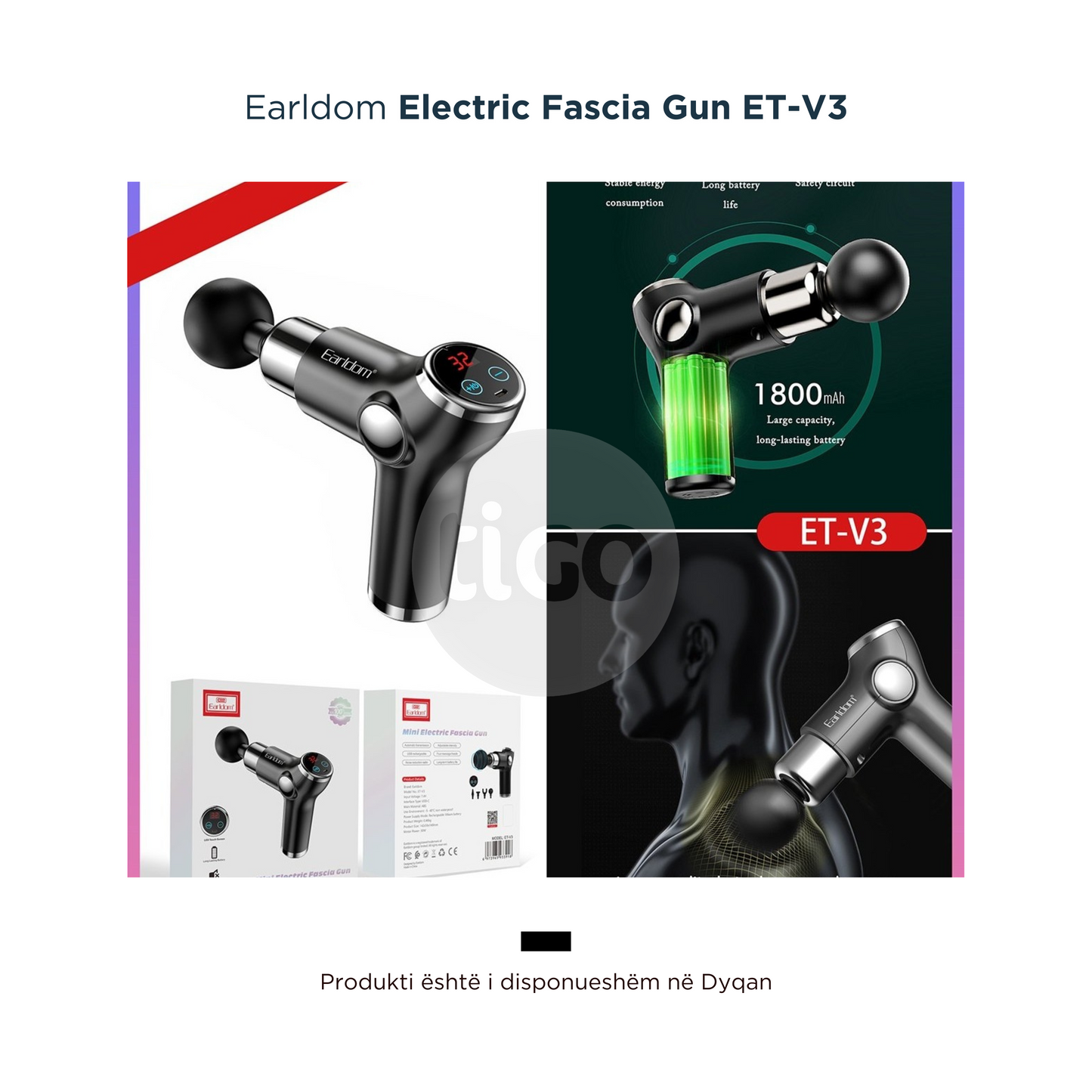 Masazhues Muskujsh - Electric Fascia Gun Earldom ET-V3