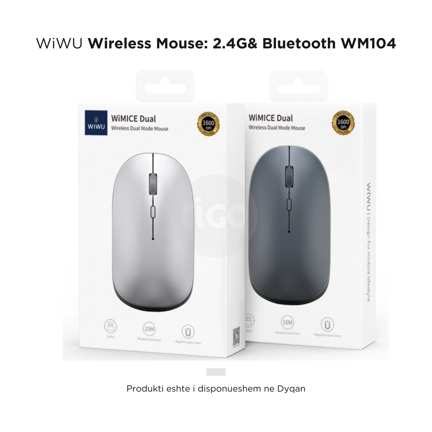 WiWU - Wireless Mouse 2.4G & Bluetooth - WM104