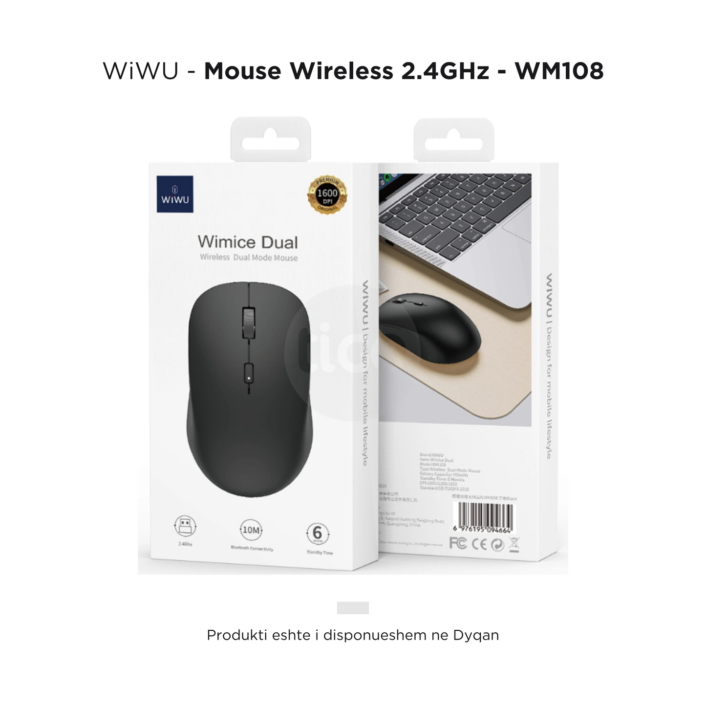 WiWU - Mouse Wireless 2.4GHz - WM108