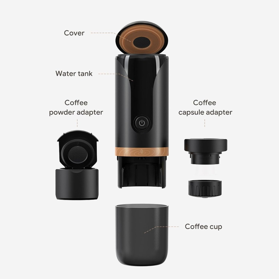 Earldom ET‑KF01 – Makinë Portative Kafeje 2‑in‑1 Travel Coffee Machine