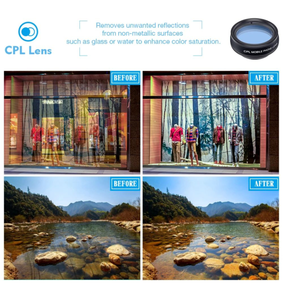Set Lentash 10 në 1 për Kamera Telefoni – Model XH1001 Camera HD Lens Kit for Phone