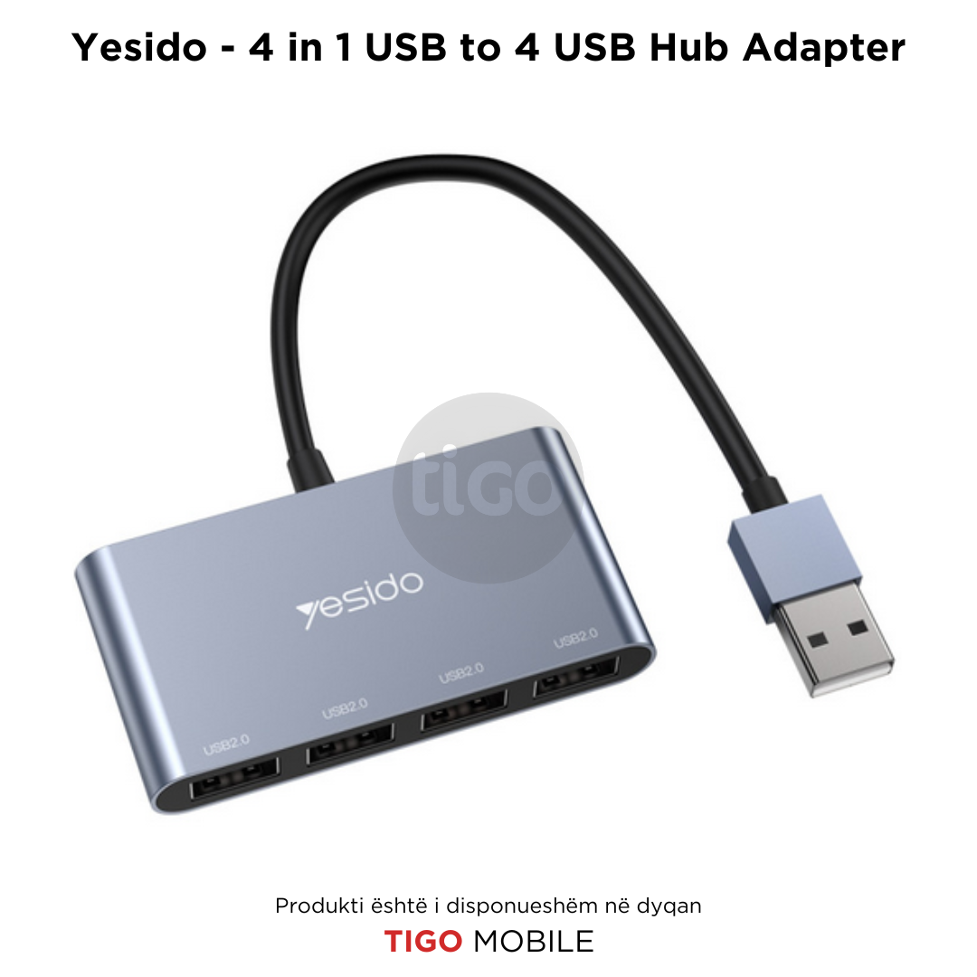 HB12 4 in 1 USB to 4 USB Hub Adapter
