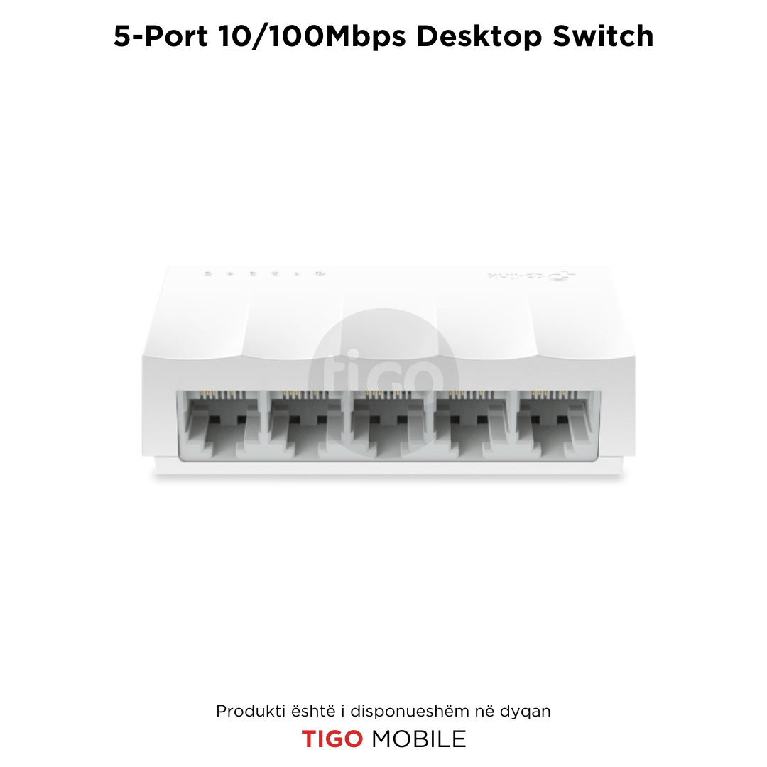 LS1005 5-Port 10/100Mbps Desktop Switch | Plug and Play | Up to 200 Mbps