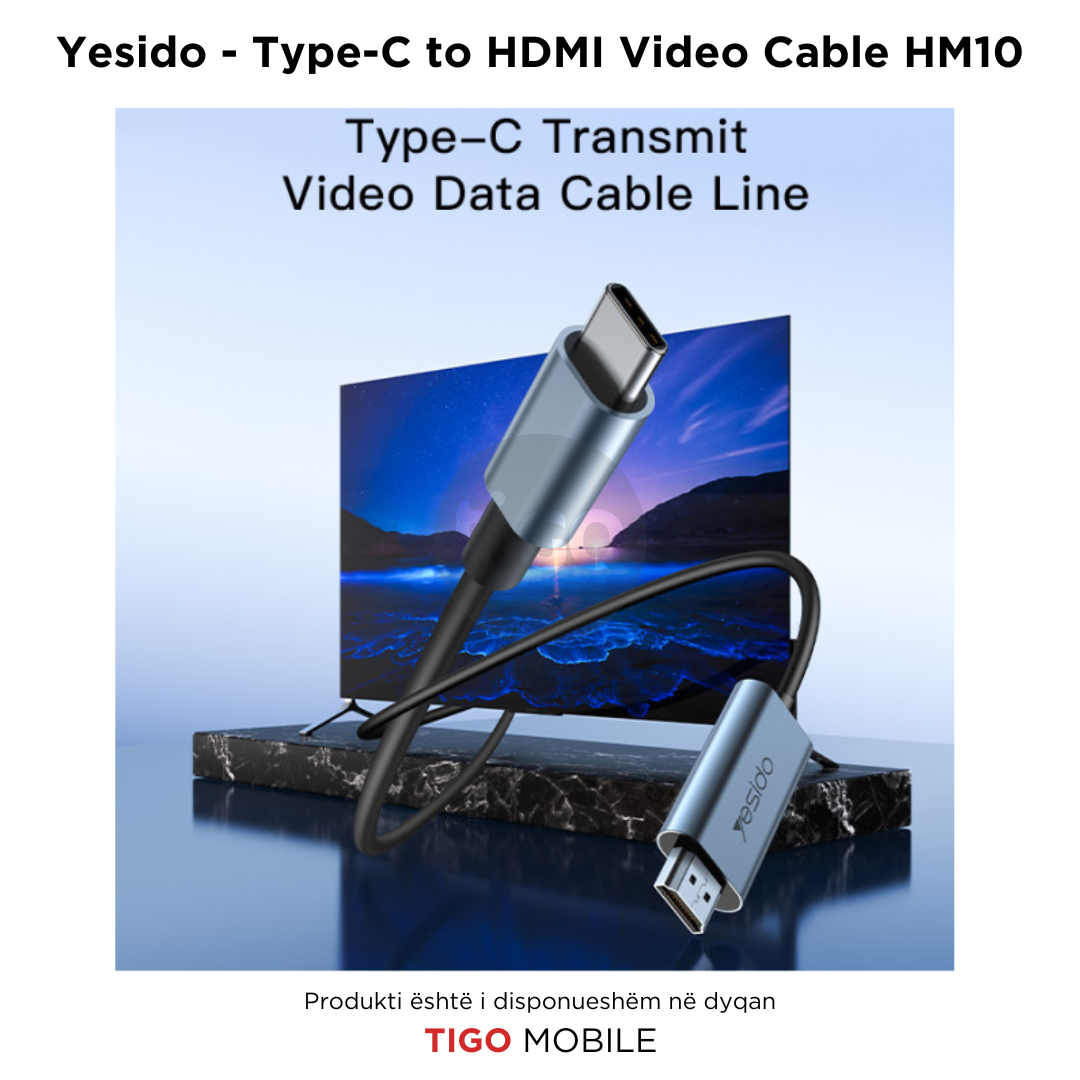 Yesido HDTV Cable - Type-C to HDMI Video Cable HM10