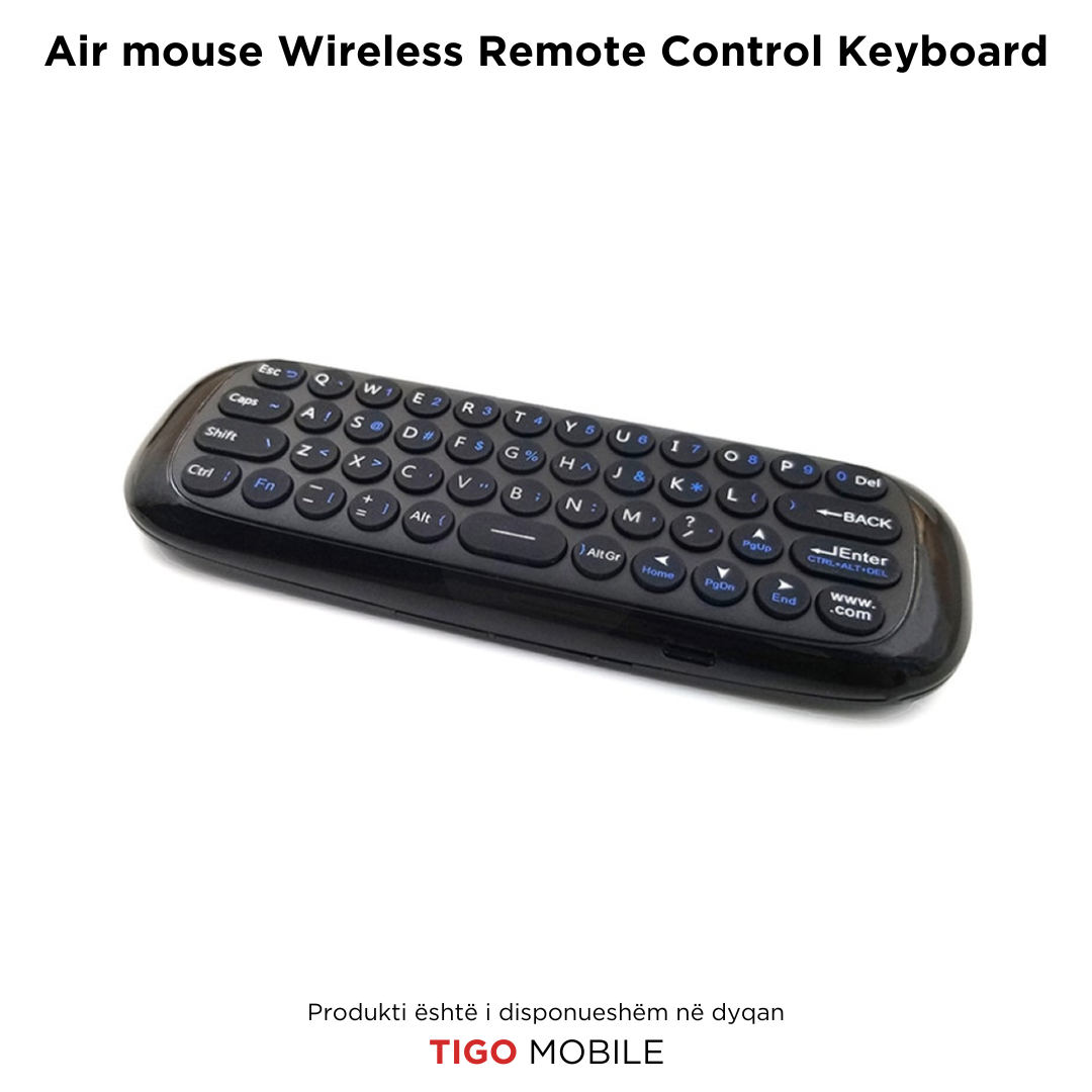 Air Mouse Wireless Remote Control Keyboard – Telekomandë & Tastierë në një pajisje