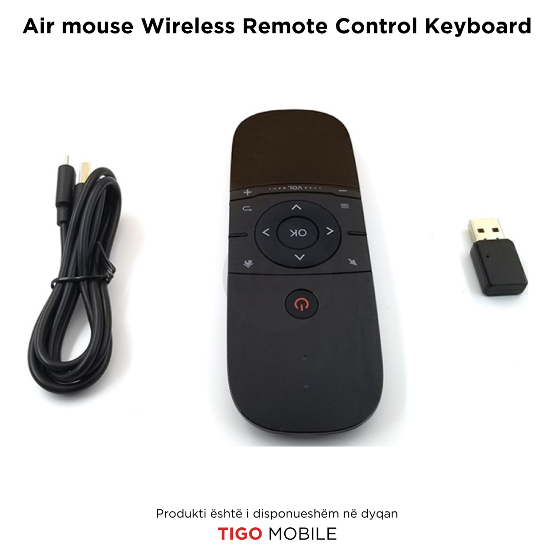 Air Mouse Wireless Remote Control Keyboard – Telekomandë & Tastierë në një pajisje