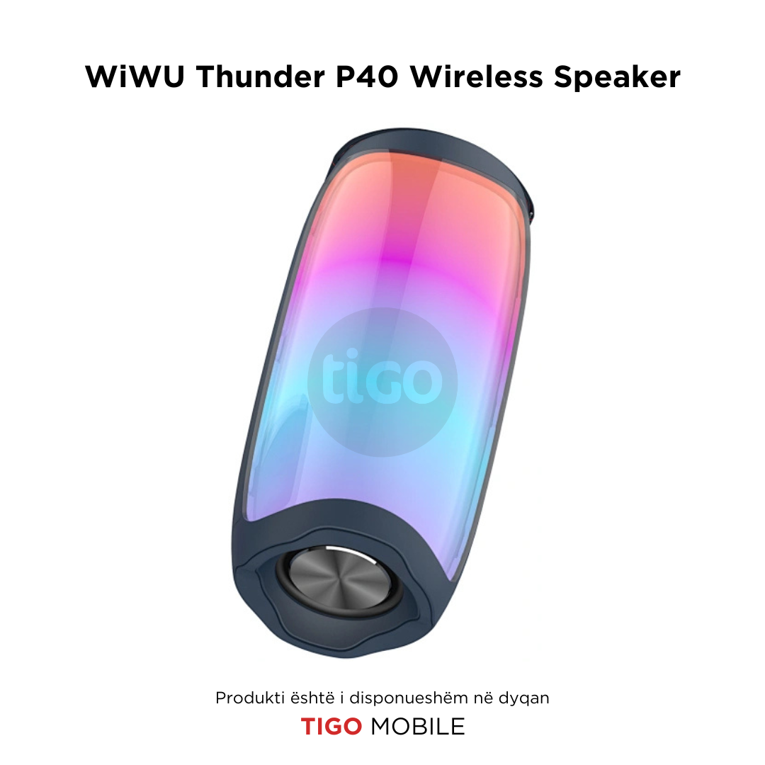 Boks me Bluetooth - WiWU Thunder P40 Wireless Speaker
