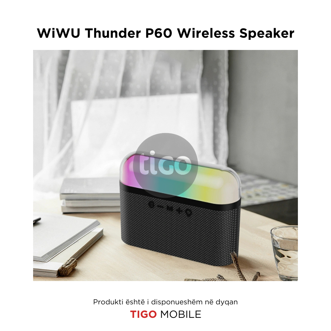 Boks me Bluetooth - WiWU Thunder P60 Wireless Speaker