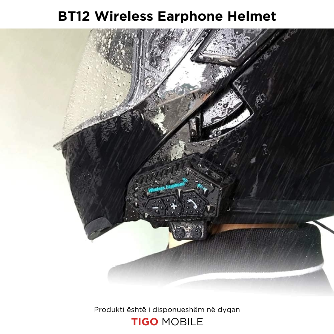 Kufjet me Bluetooth Helmet BT12 per Motorr - Wireless Earphone
