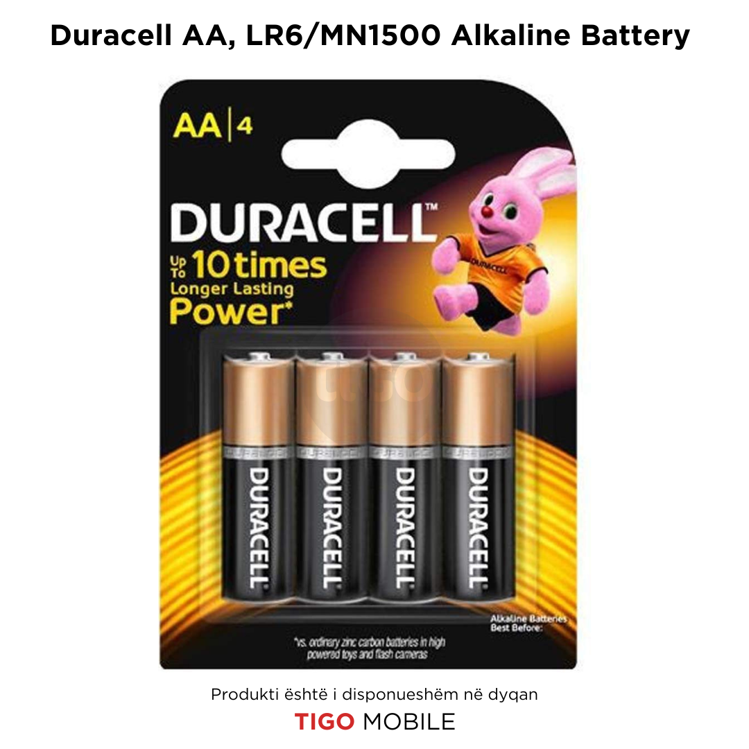 Duracell Bateri Alkaline AA – 1.5V | LR6-MN1500 - 4PC