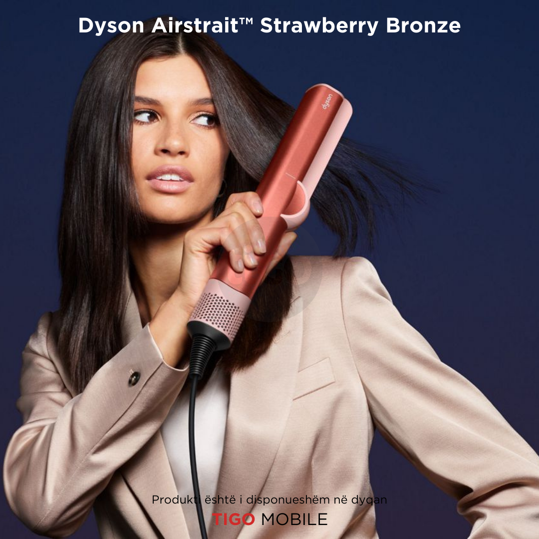 Dyson Airstrait™ straightener and dryer (Strawberry Bronze/Blush Pink)