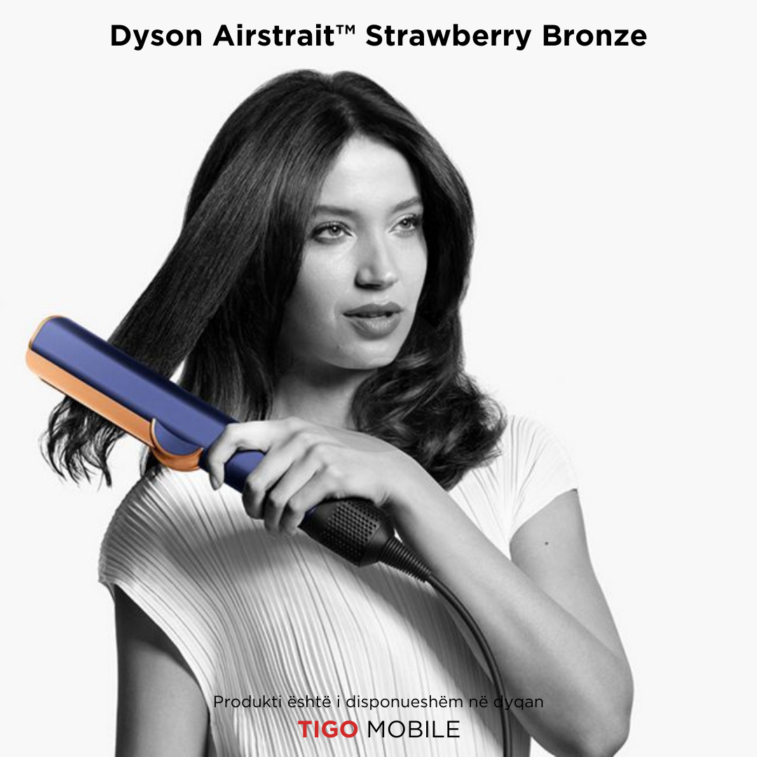 Dyson Airstrait™ straightener and dryer (Strawberry Bronze/Blush Pink)