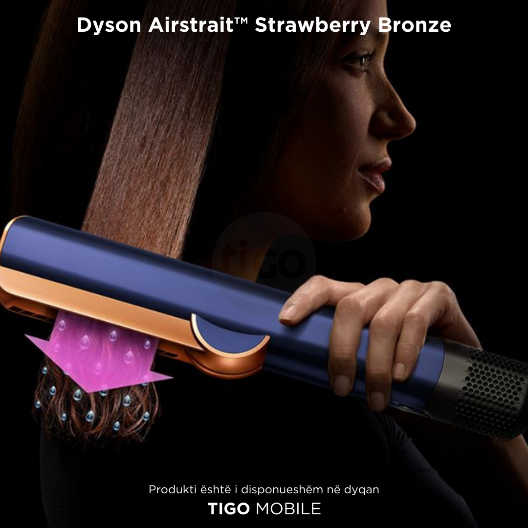 Dyson Airstrait™ straightener and dryer (Strawberry Bronze/Blush Pink)