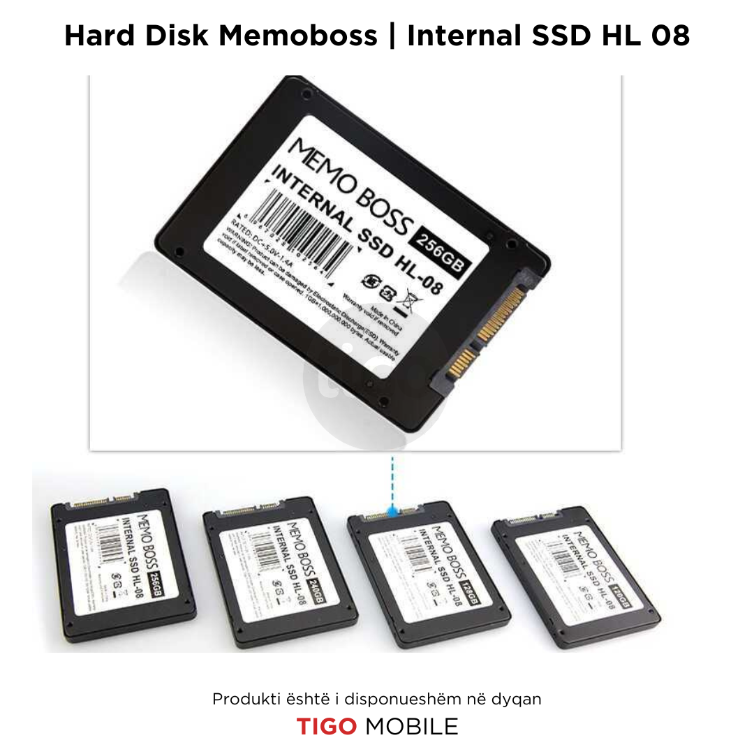 Hard Disk MEMOBOSS Internal SSD 128GB | 240 GB | 480GB | 512GB