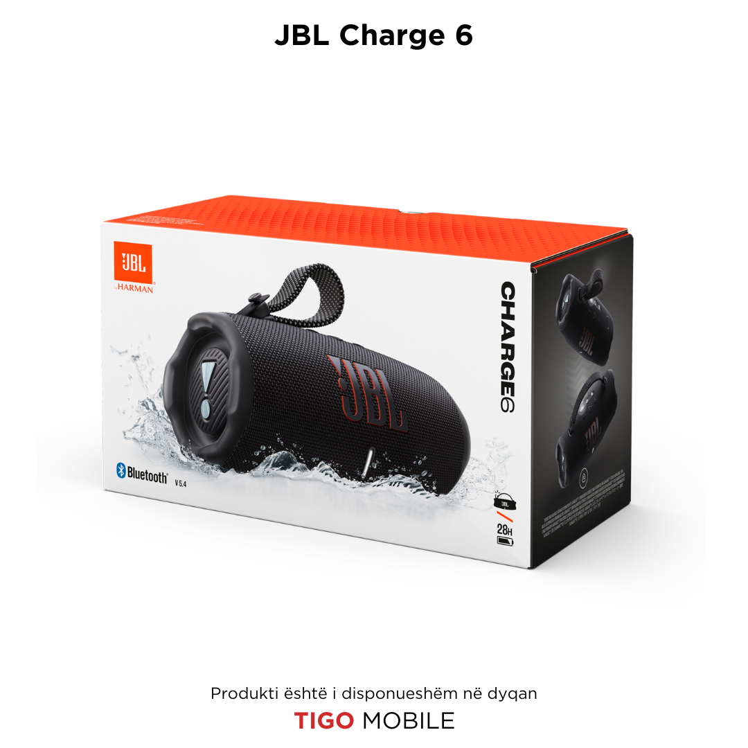 JBL Charge 6 – Boks Portativ Bluetooth me Performancë të Lartë