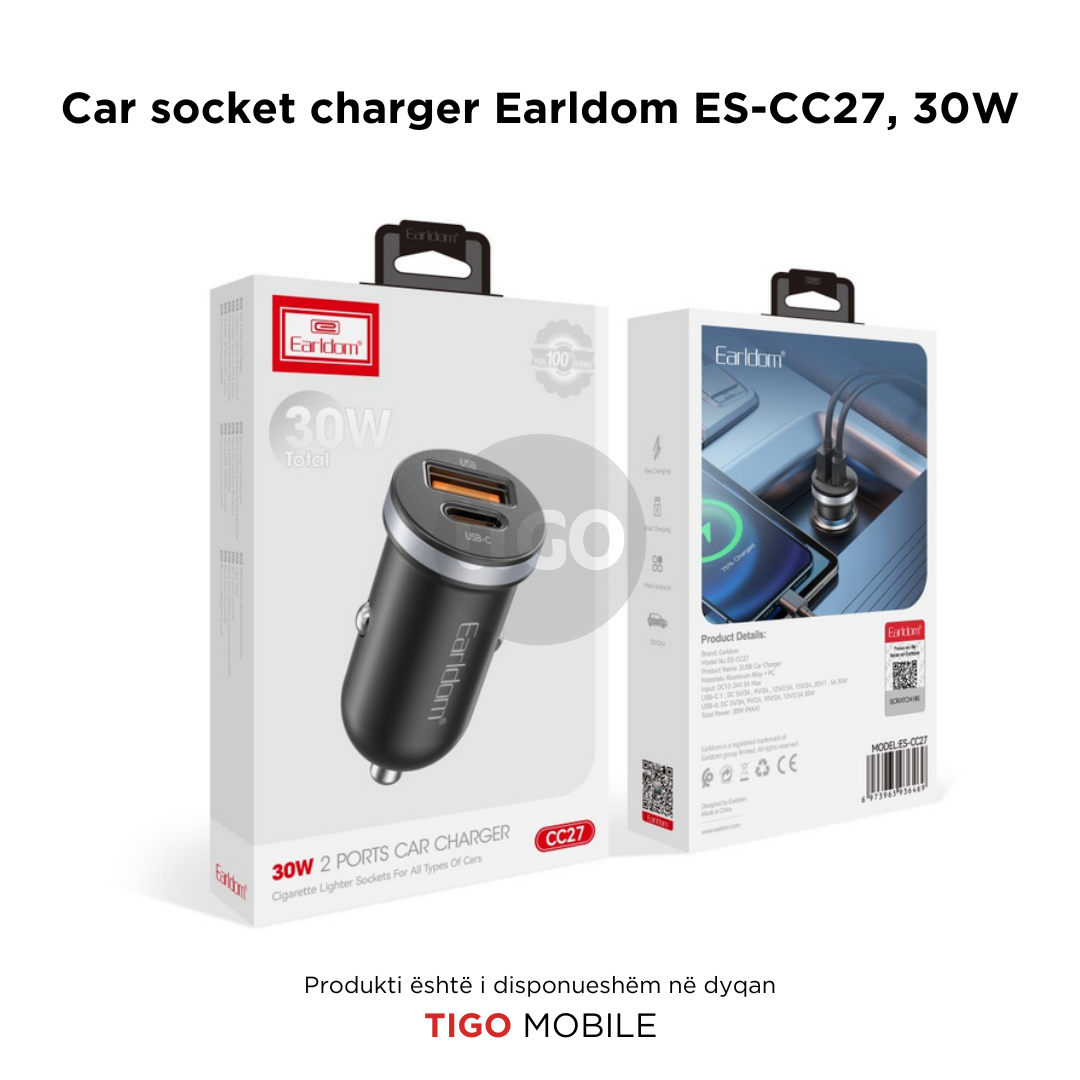 Karikues Makine - Car Charger Earldom ES-CC27