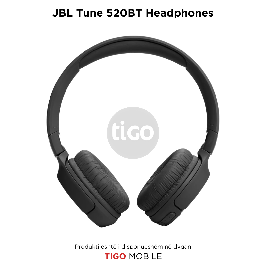 Kufje Wireless - JBL Tune 520BT tingull të fuqishëm JBL Pure Bass - Bluetooth 5.3 -TIGO MOBIE AL