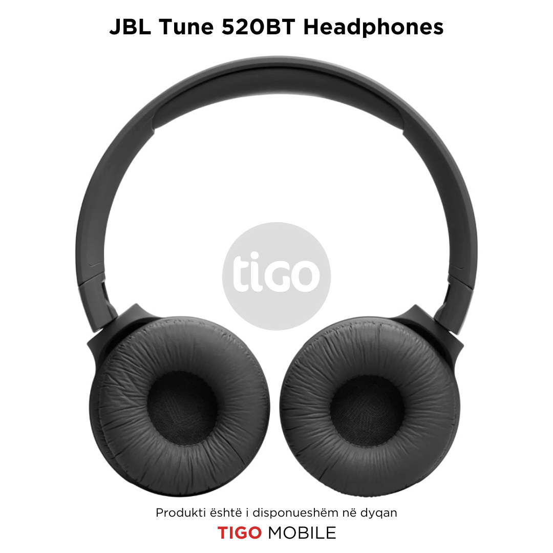 Kufje Wireless - JBL Tune 520BT tingull të fuqishëm JBL Pure Bass - Bluetooth 5.3 -TIGO MOBIE AL