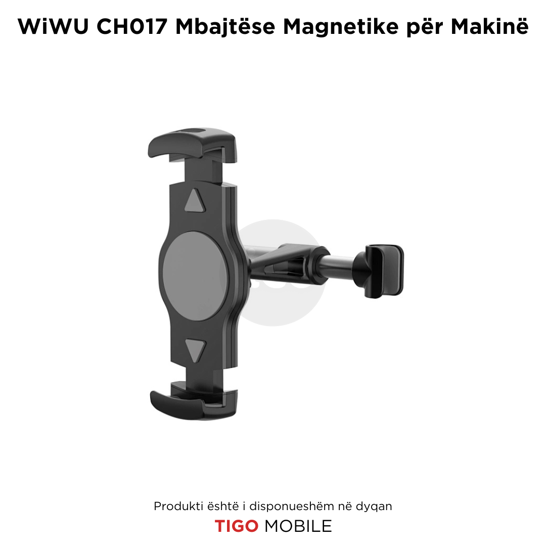 Pamje anësore e mbajtëses magnetike WiWU CH017 me dizajn kompakt dhe modern - Tigo Mobile AL