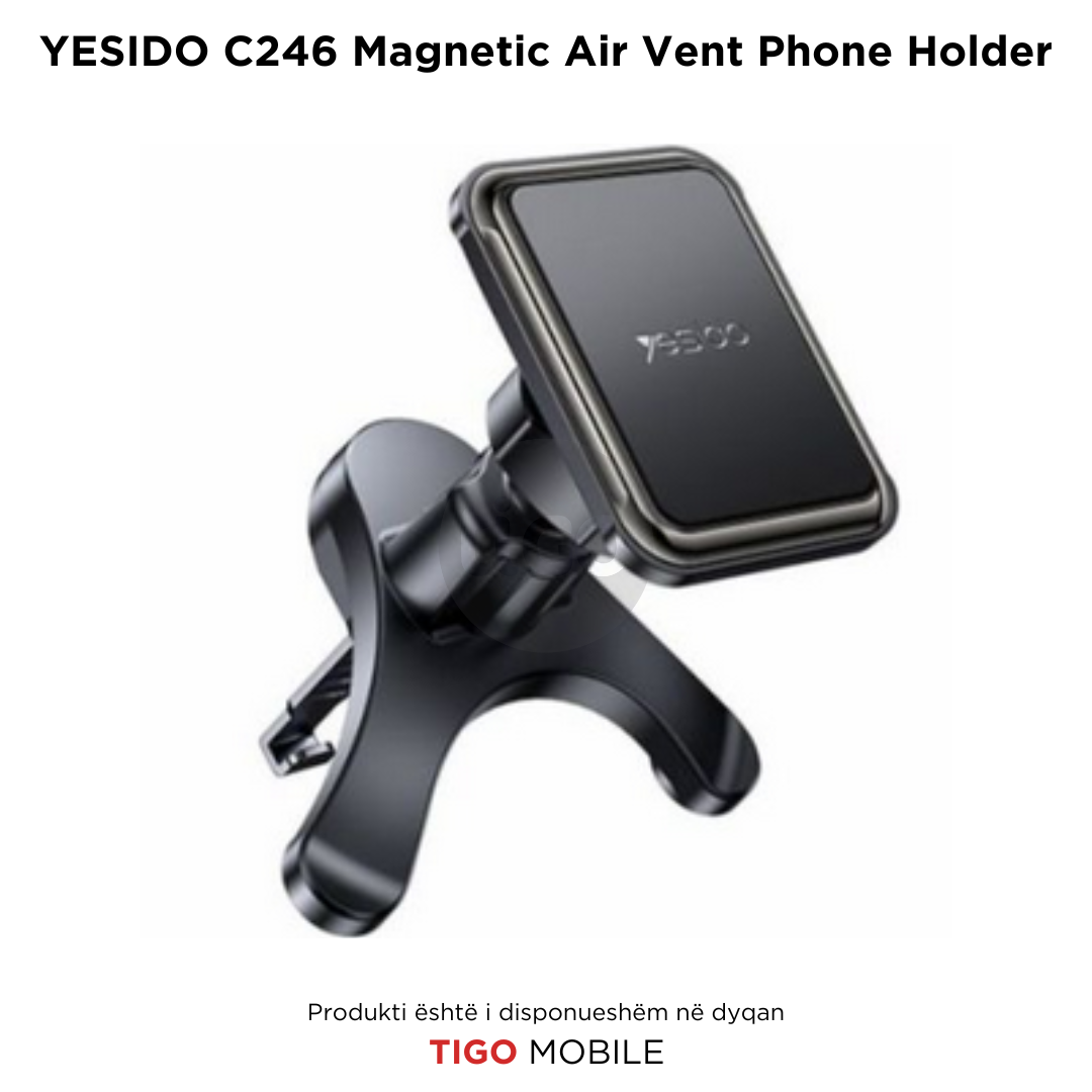 Mbajtëse Magnetike Telefoni në Makinë – Free Rotating Angle Upgraded Airvent Clip Stably c246 Standing Magnetic Air Vent Phone Holder C246