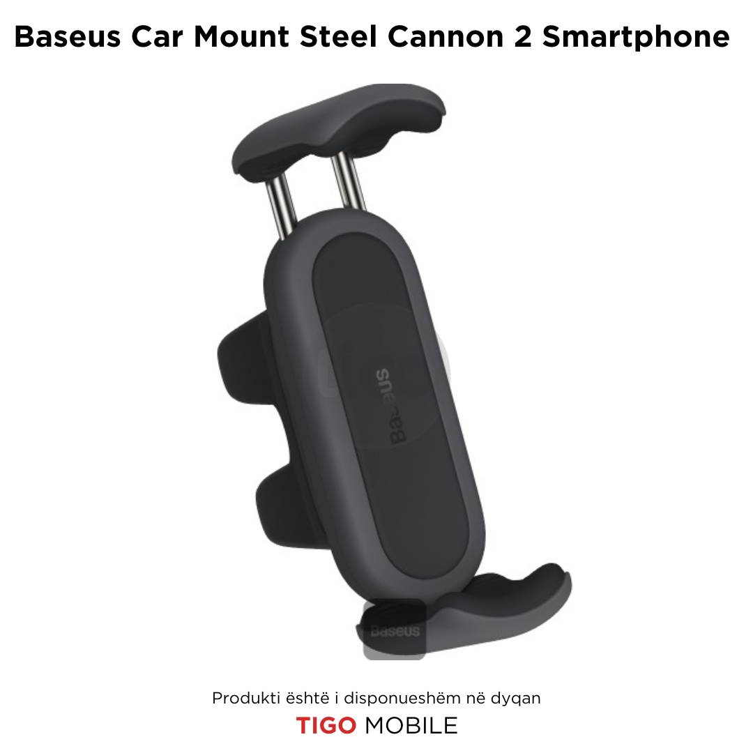 Mbajtese Celulari Per Makine Baseus - Car Mount Steel Cannon 2 Smartphone Holder