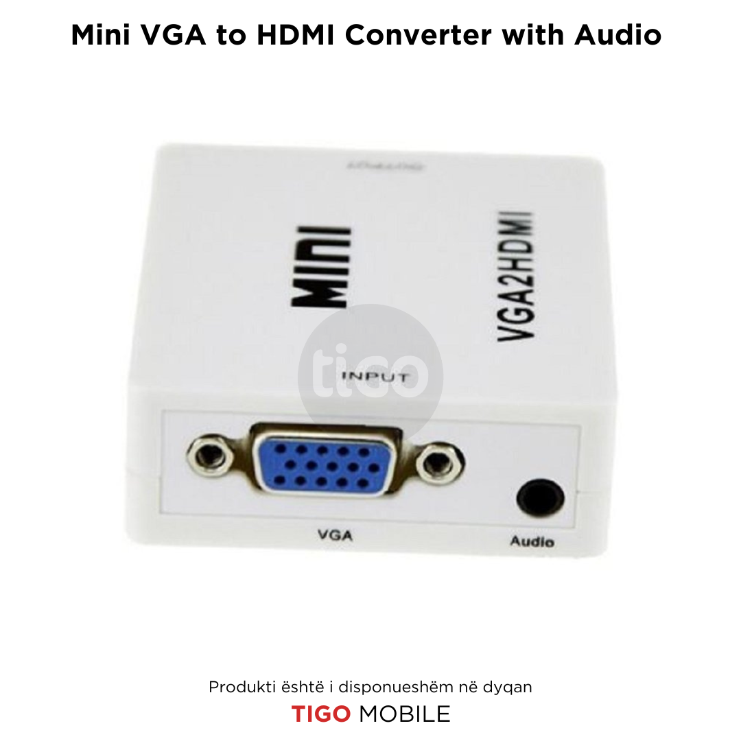 Mini VGA në HDMI Konvertues me Audio – VGA2HDMI 1080P | VGA-HDMI