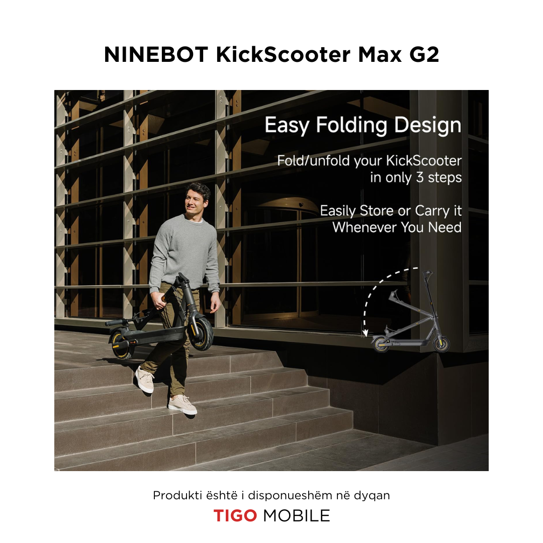 Skuter Elektrik Ninebot MAX G2 | 70 Km Distance