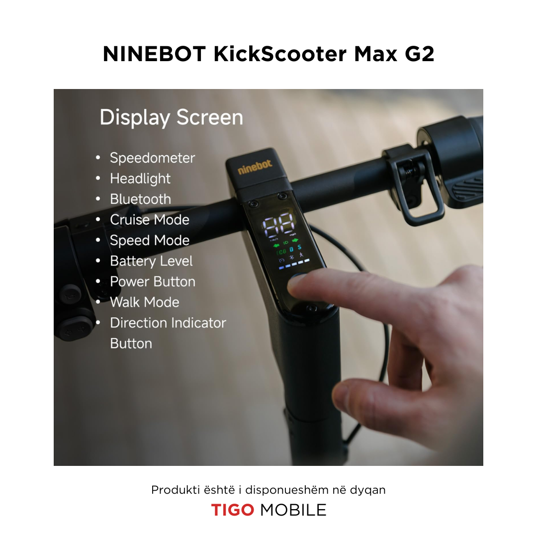 Skuter Elektrik Ninebot MAX G2 | 70 Km Distance