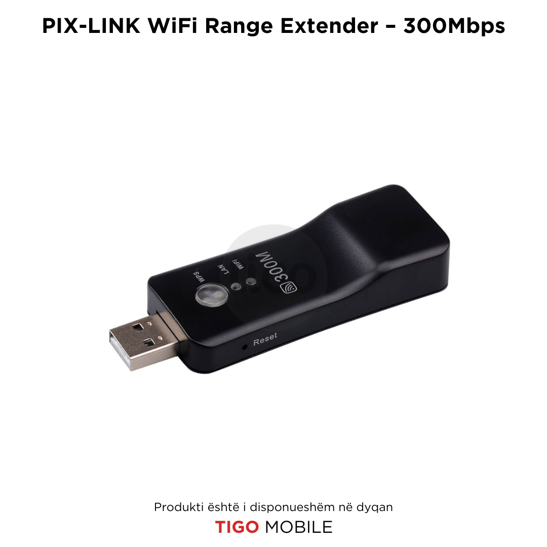 PIX-LINK Single Band WiFi Range Extender – 300Mbps | Wireless TV Network Adapter