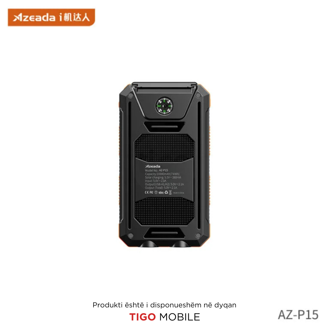 Azeada Walker I Solar Powerbank 10000mAh AZ-P15