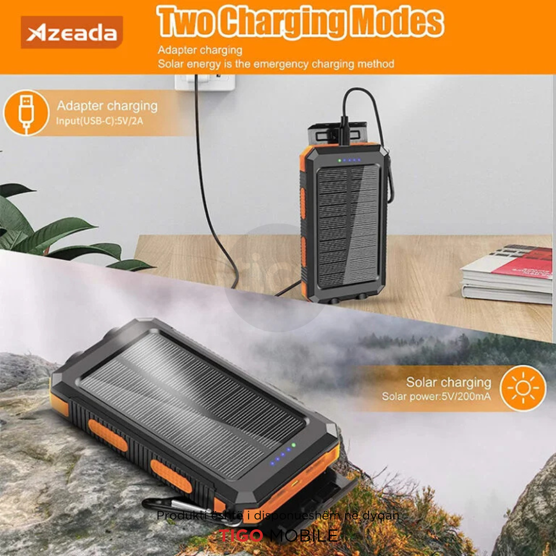 Azeada Walker I Solar Powerbank 10000mAh AZ-P15