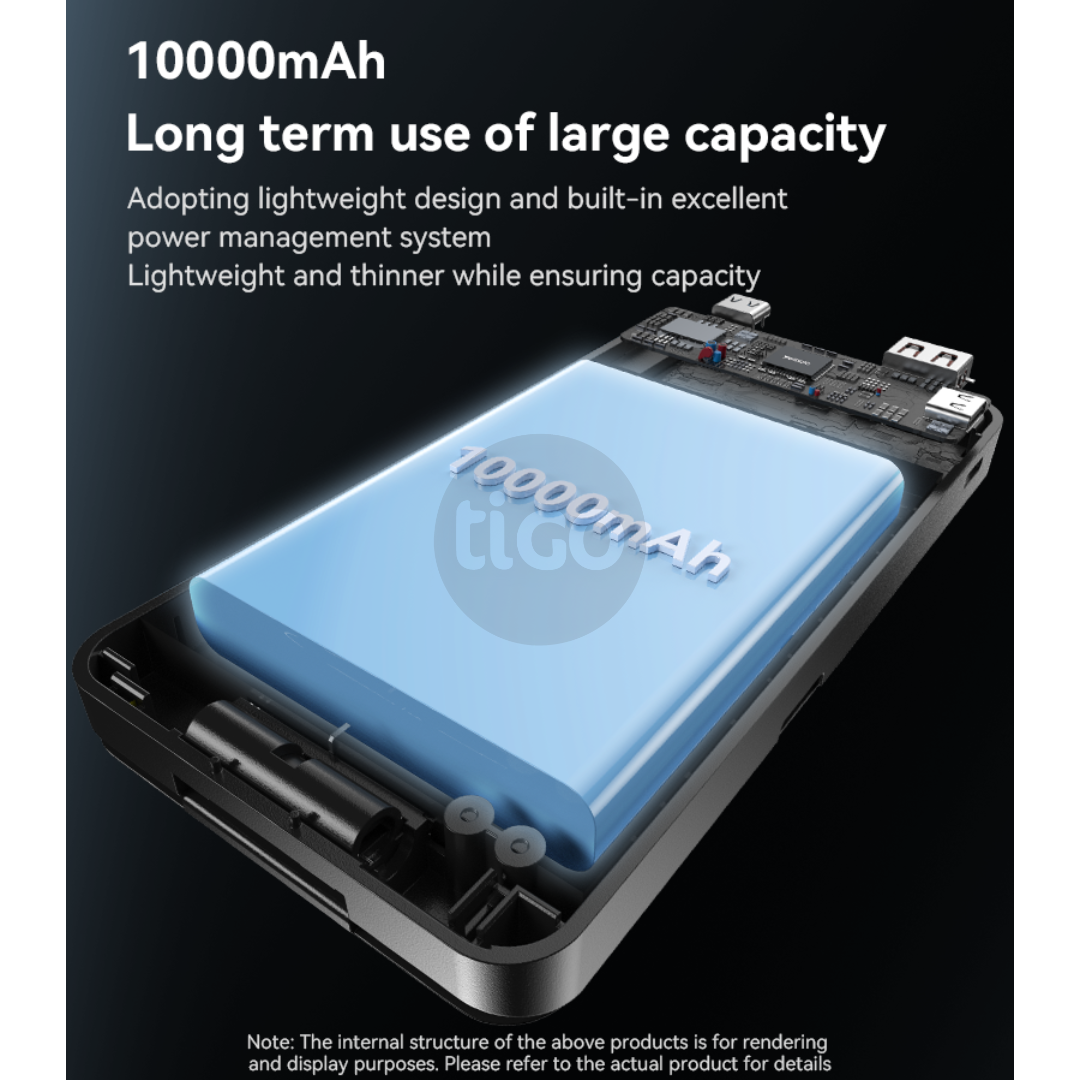 Power Bank Multifunksional 10000mAh me Karikim Wireless – Yesido YP69 USB &Type-C Multi Functional 15W Wireless Charging
