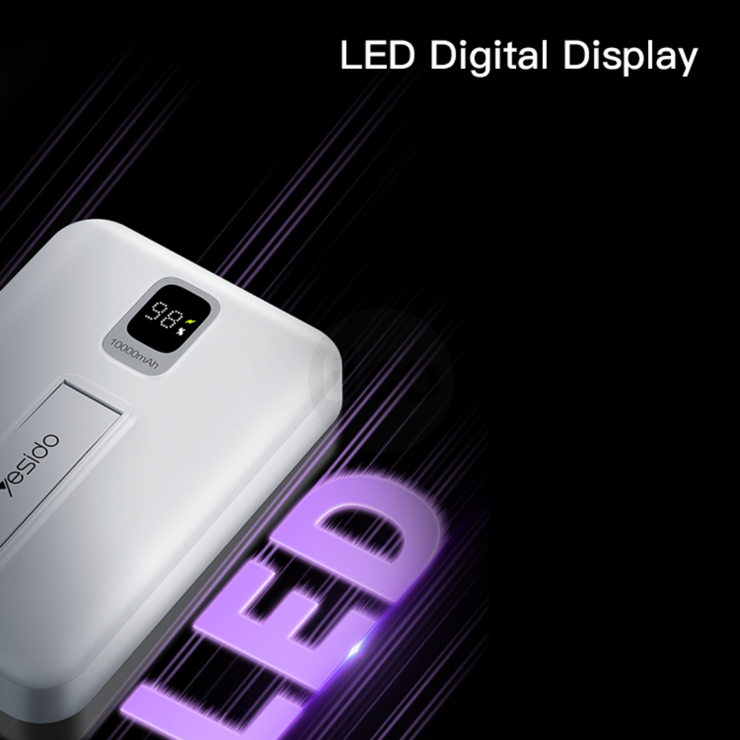 Yesido YP45 – Power Bank 10000mAh me Karikim Wireless Magnetik 22.5W dhe Mbajtëse e Palosshme