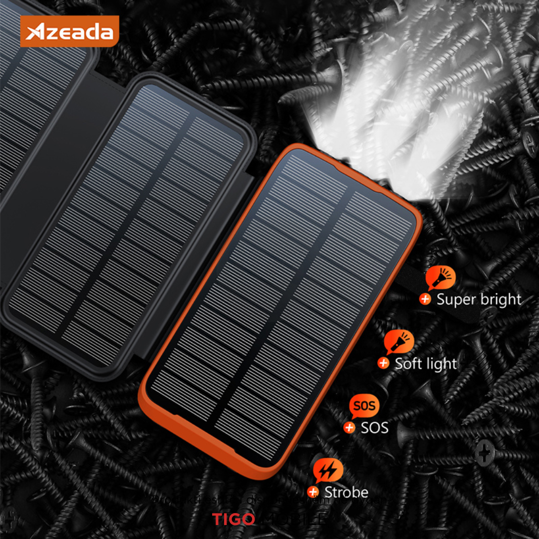 Azeada Walker II - 20000mAh Solar Power Bank AZ-P16